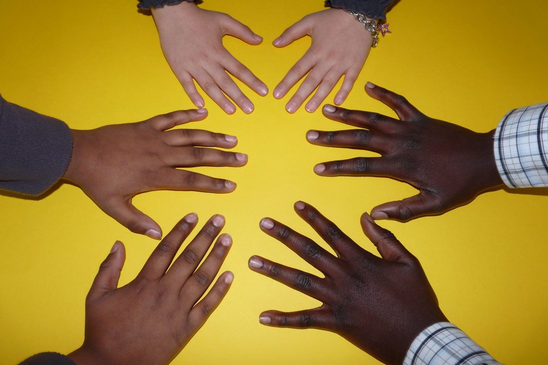 Free stock image of Hands of School Children