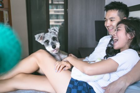 Couple with Dog