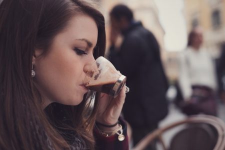 Woman Drinking Coffee