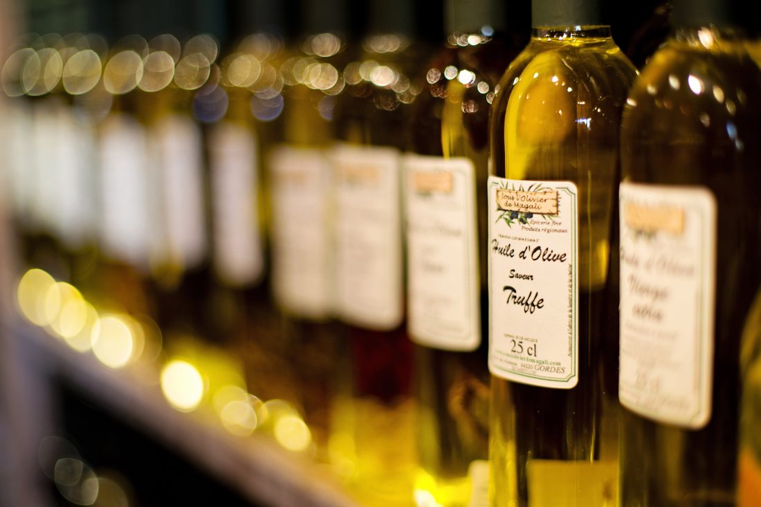 Free stock image of Bottles of Olive Oil