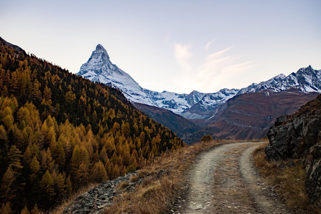 Free stock image of Mountain Path & Snowy Peaks