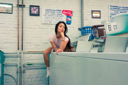 Woman in Laundrette