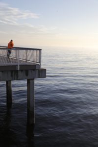 Pier Man Ocean